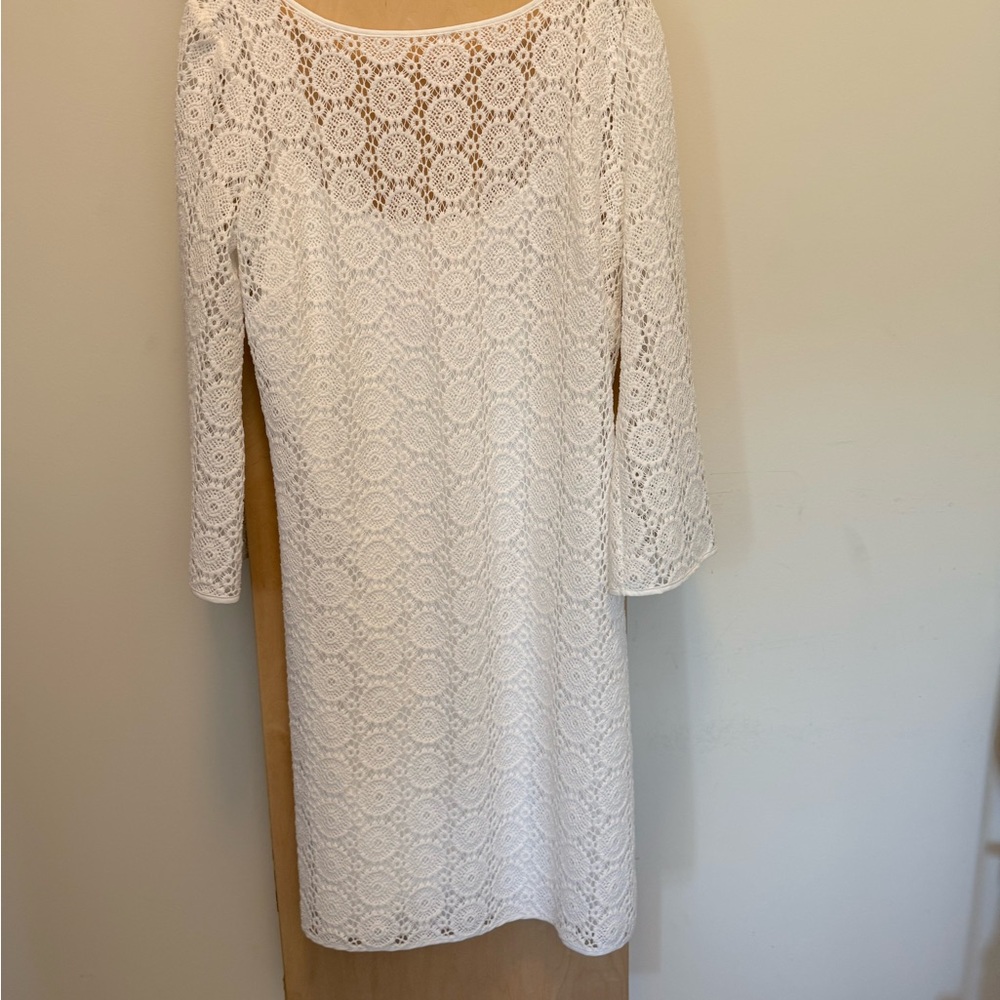 Lilly Pulitzer Elegant White Lace Dress size Large